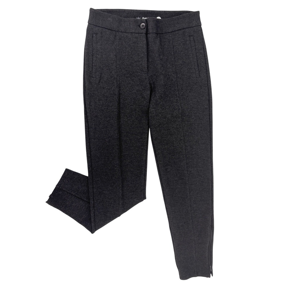 Betabrand Women's Classic Dress Pant Yoga Pant‎ Charcoal Medium Skinny Ankle Zip